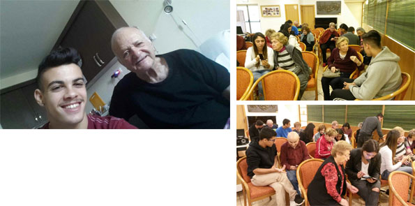 תלמידי מקיף י' בפעילות למען דיירי אחוזת ראשונים